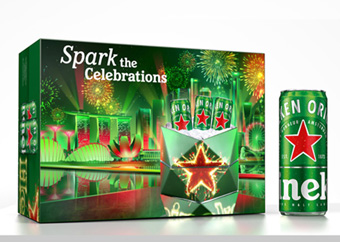 Spark your Celebrations: A Festive Packaging for Heineken