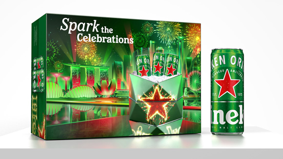 Spark your Celebrations: A Festive Packaging for Heineken