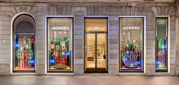 Four Landscapes Plus One: Agostino Iacurci’s Hermès installations