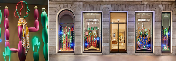 Four Landscapes Plus One: Agostino Iacurci’s Hermès installations