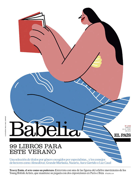 Bookworms on the beach: Miguel Angel Camprubí for El Pais