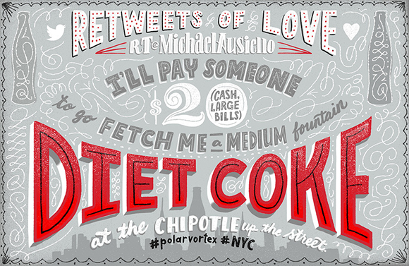 Jeff Rogers for Diet Coke’s Re-Tweets of Love