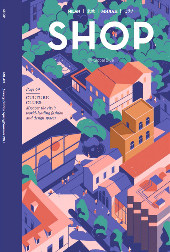 Design Hub: Matteo Berton illustrates Shop Magazine’s Milan Design Week issue