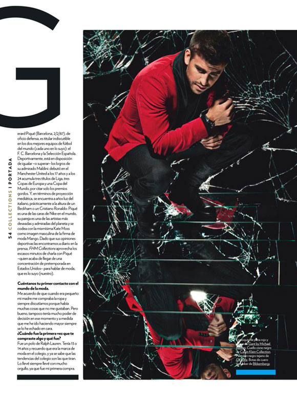 Gerard Pique in Diver & Aguilar’s Hall of Mirrors for FHM