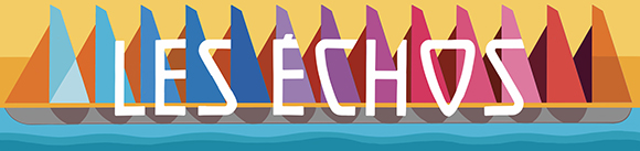 Fernando Chamarelli’s new illustrated logo for Les Échos