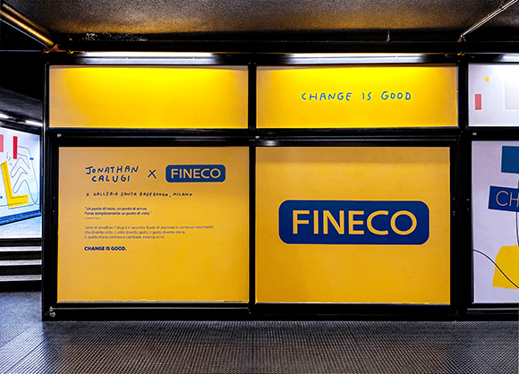 Art in Transit: Jonathan Calugi’s Lines of Change for Fineco in Milan’s Underground