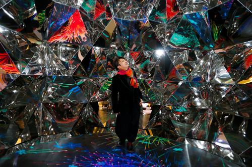 Festive Magic: Kaz Shirane tree installations for Beijing APM Mall