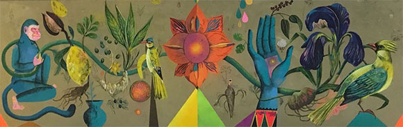 Olaf Hajek for Bombay Sapphire Canvas: Stirring creativity