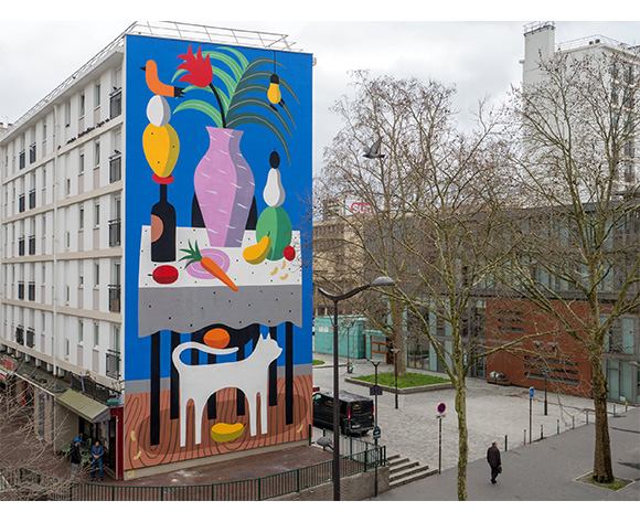 Agostino Iacurci La Table Mural Paris