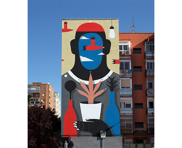 Agostino Iacurci Getafe Madrid Mural